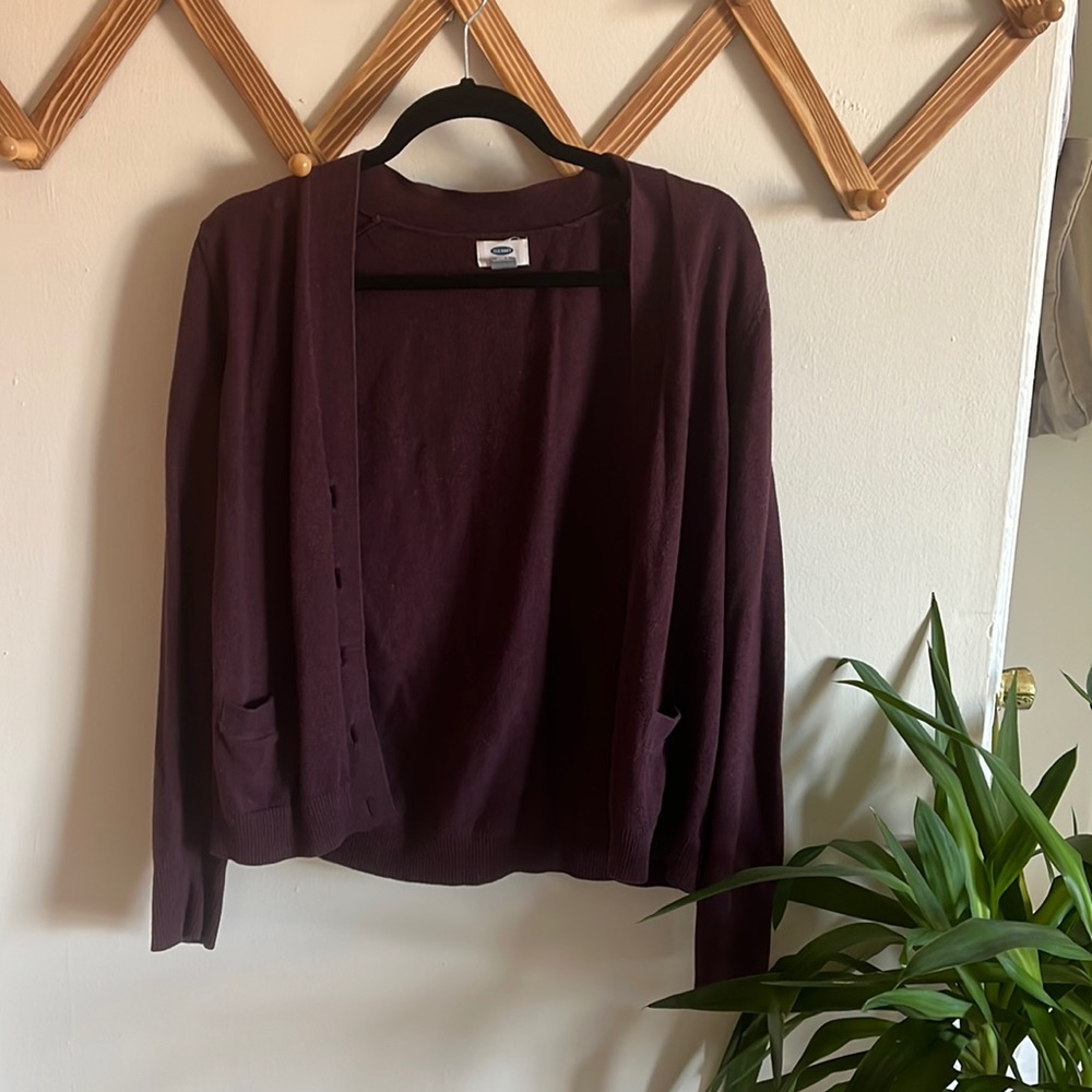 Old Navy maroon professional/casual cardigan
